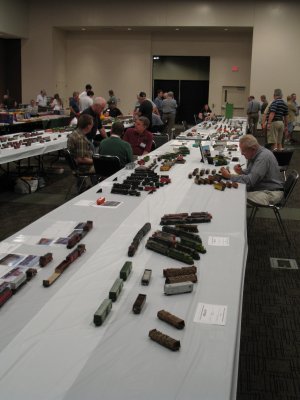 Overview of One of the Two Model Display Tables on Friday Afternoon.