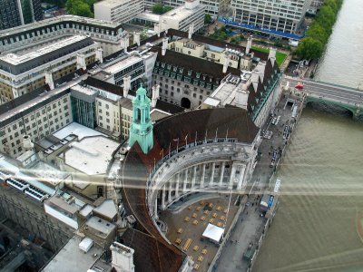 London - London Eye View of our hotel