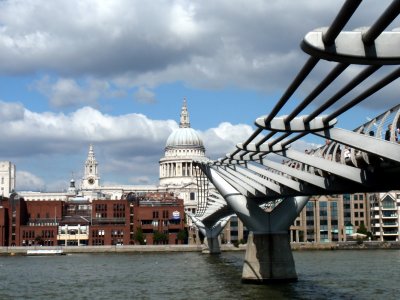London - Millenium Bridge with St. Pauls