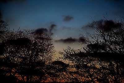 Planets Venus (left) and Mercury