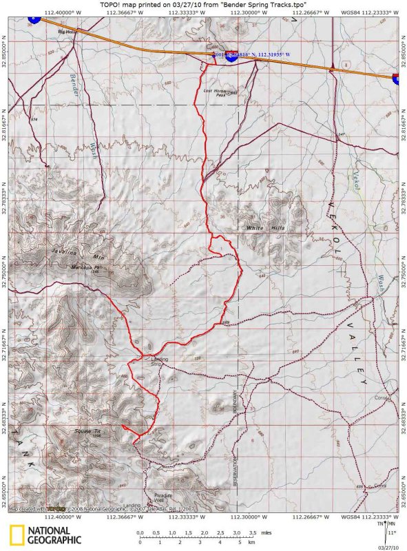 Freeman Road to Bender Spring Route