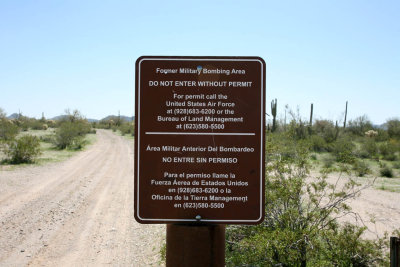 BLM Sign Stating Permit Requirements