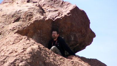 Tom Hiding in the Rocks