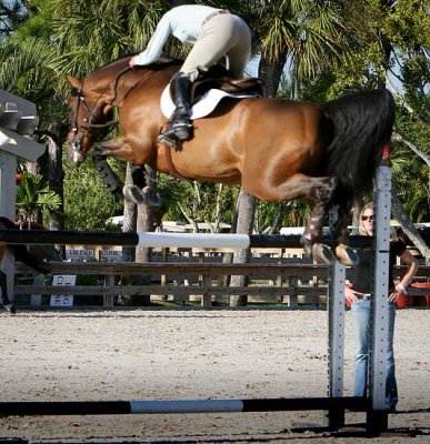 Flying High During Warm-up