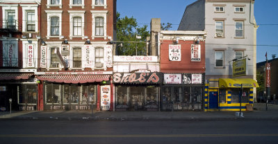 Smitty's facade, viewed across Vine Street.