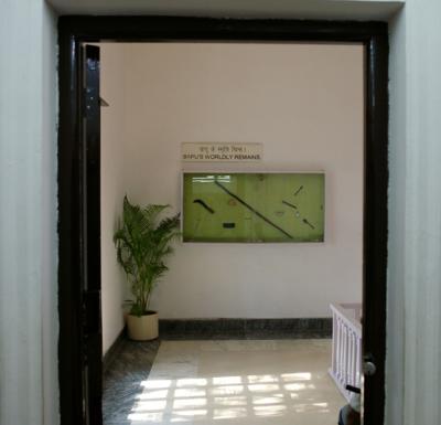 Gandhi's worldly possessions, Birla House, Delhi.