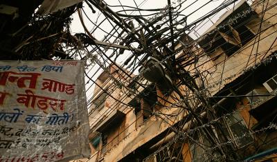 Wires, old Delhi.