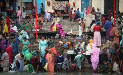 Bathing in the Ganges, Varanasi.