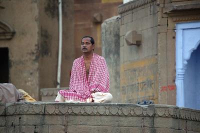 Praying along the Ganges, Varanasi.