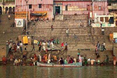 Ghat on the Ganges, Varanasi.