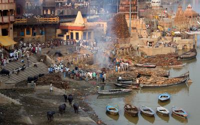 Manikarnika cremation ghat, Varanasi.