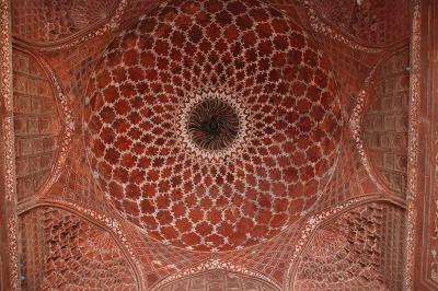 Mosque ceiling, Taj Mahal, Agra.
