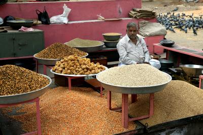 Grain seller, Jaipur.