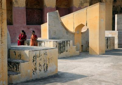 Two women at Jantar Mantar, Jaipur.