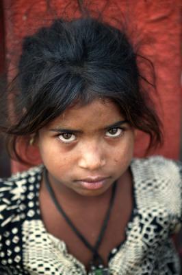 Girl on the street, Jaipur.