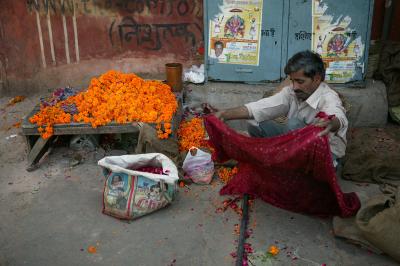 Flower seller, Jaipur.