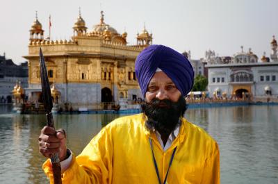 Sikh guard, Golden Temple, Amritsar.