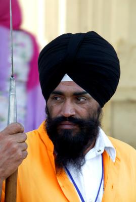 Sikh guard, Amritsar.