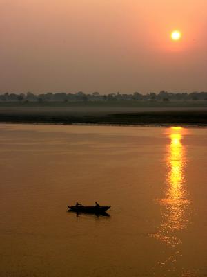 Rowboat on the Ganges, Varanasi.