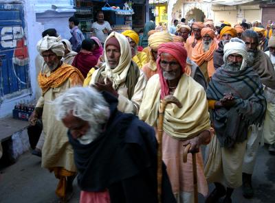 Pilgrim procession, Pushkar.