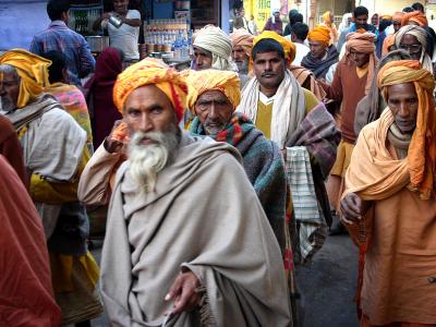 Pilgrim procession, Pushkar.