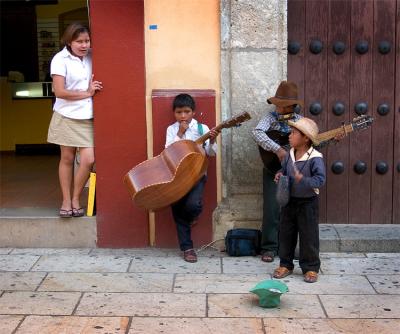 Street musicians, Oaxaca.