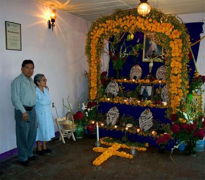 Home altar, Oaxaca.