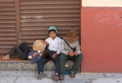 Taking a break, Oaxaca.