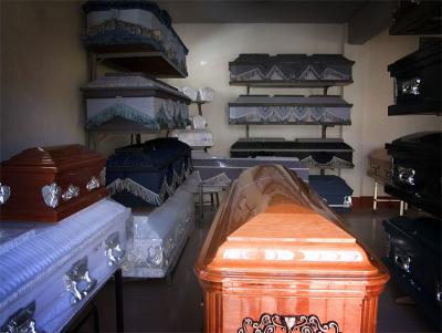Coffins for sale, Oaxaca.
