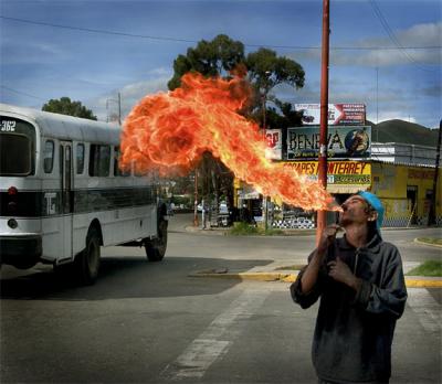 Fire-eater, Oaxaca.