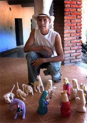 Margarito Melchor, woodcarver, near Oaxaca.