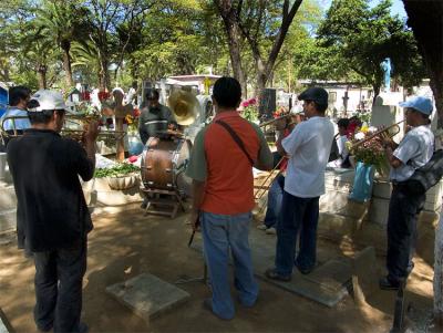 Band at San Miguel Cemetery, Oaxaca.