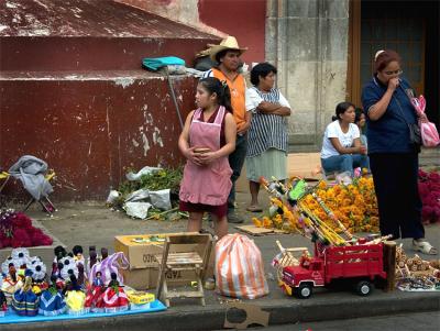 Street vendors, Oaxaca.