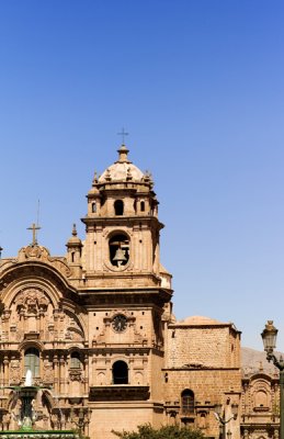 La Compania de Jesus, a church dating from the mid-17th century on the Plaza de Armas.