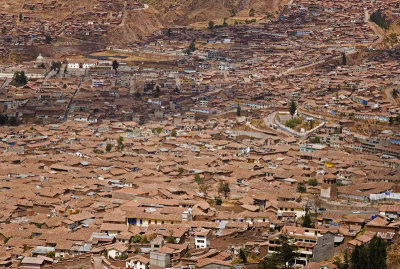 Tile rooftops, Cusco.