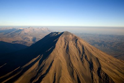 El Misti, an active volcano that looms over Arequipa.