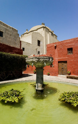 Fountain in courtyard, Santa Catalina.
