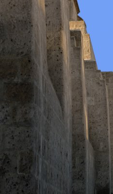 Exterior wall of Santa Catalina.