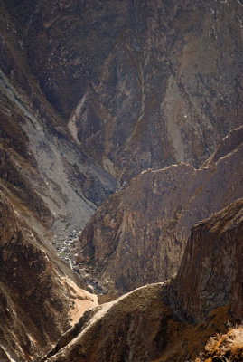 Looking down into Colca Canyon.