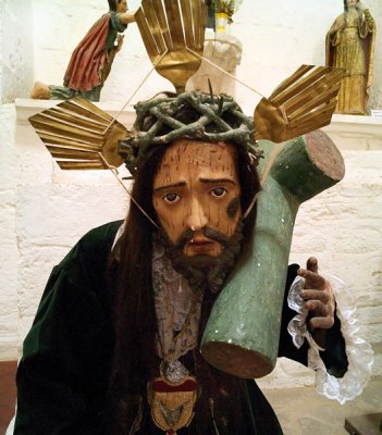 Statue of Jesus, Lari, Colca Canyon.