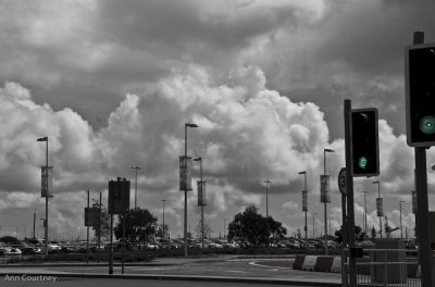 Clouds over the Park and Ride
