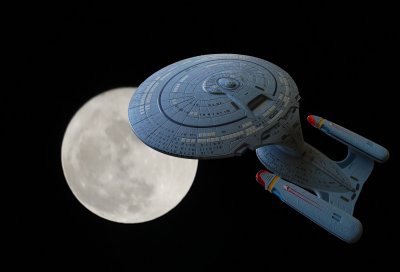 Enterprise - D & Moon
