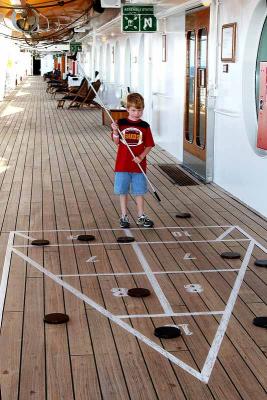 Wouldn't be a cruise if you didn't play shuffle board!