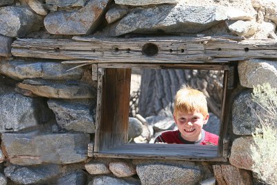 Jake in Window at Upper McNett Ranch