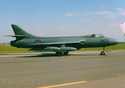 Hawker Hunter GA11  XF368/863/VL  Royal Navy