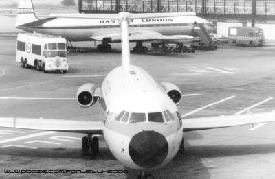 G-ASJF BAC One Eleven @ Gatwick mid 60s