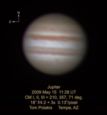 Jupiter: May 15, 2009
