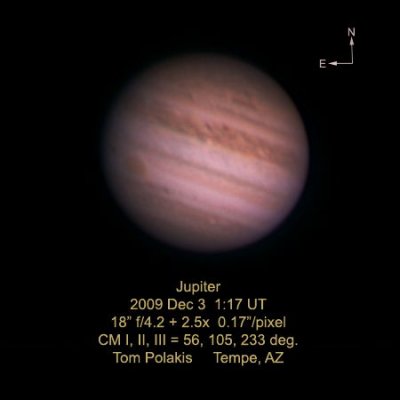 Jupiter: December 3, 2009