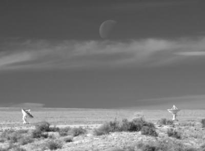 Moonset Over VLA, Socorro, NM, 2006