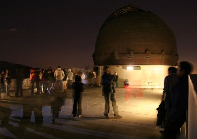 Nighttime at  the Griffith Public Observatory